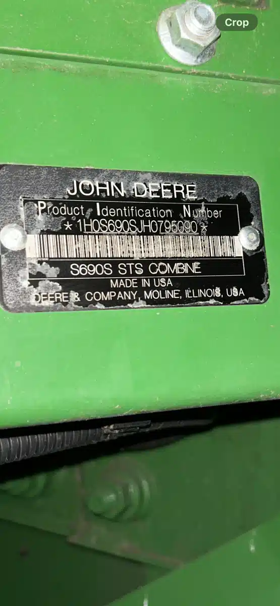 Gallery image 2 for 2017 John Deere S690 Combine