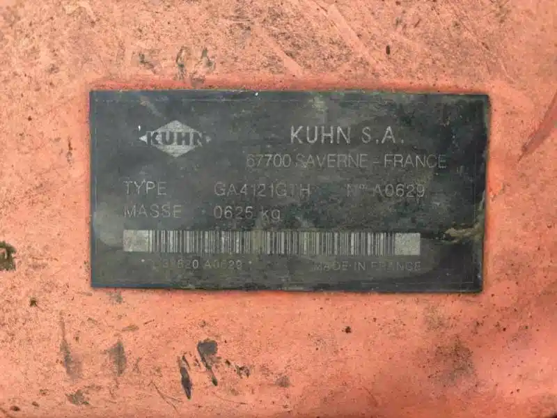 Gallery image 2 for Used Kuhn GA 4121 GTH Rake