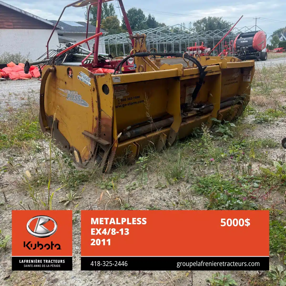 Used 2011 Metal Pless EX4 Snow Blade