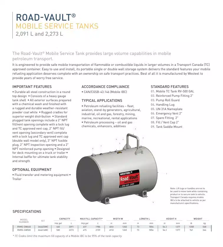 Gallery image 2 for New 2024 Westeel 500IG SW Road Vault Trailer
