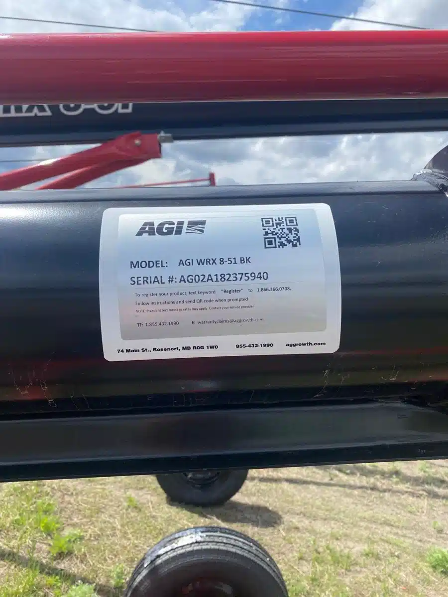 Gallery image 2 for New 2024 AGI WRX 8-51 Grain Auger
