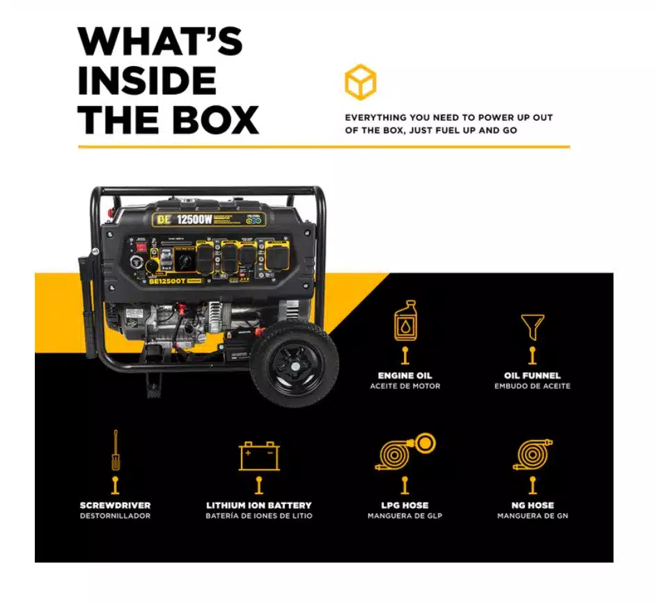 Gallery image 2 for New BE12500T Generator