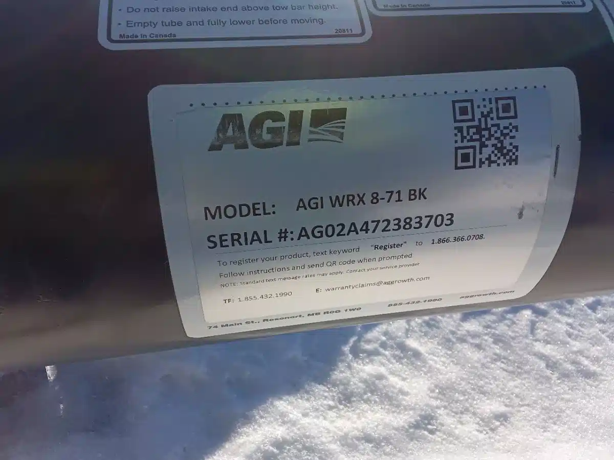 Gallery image 1 for New 2024 AGI WRX 871 EMD Grain Auger