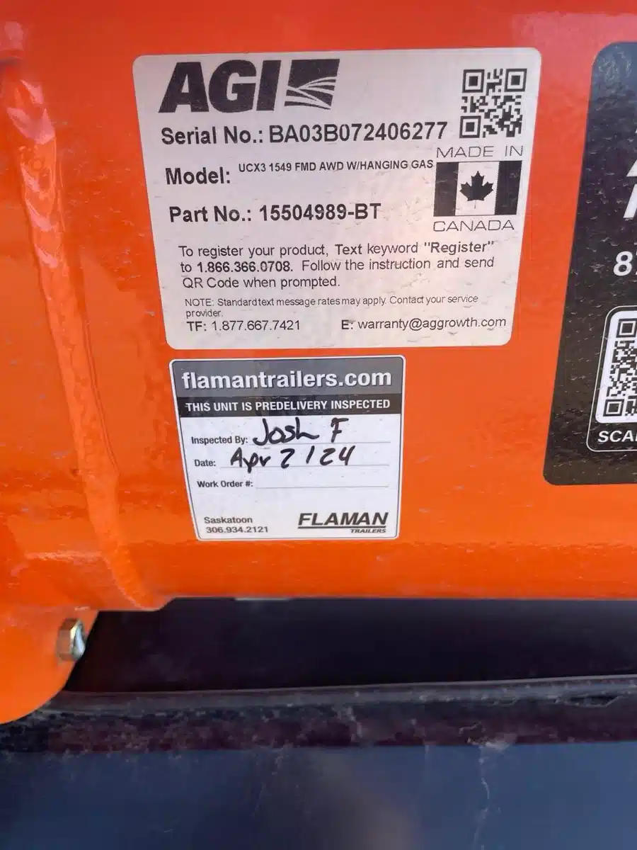 Gallery image 2 for Used 2024 Batco UCX3 Grain Auger