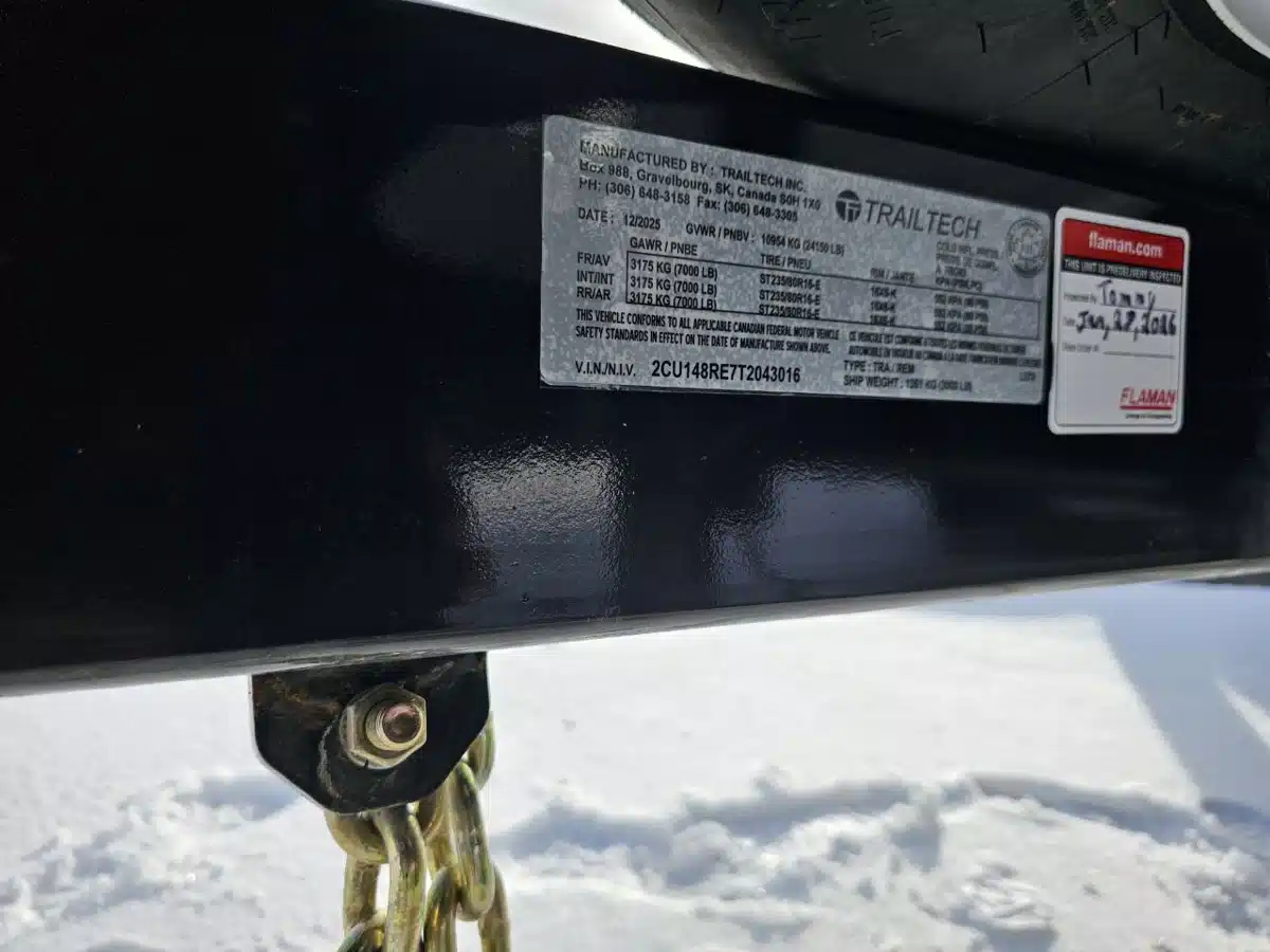 Gallery image 1 for 2026 Trailtech L370T Trailer - Flat Deck