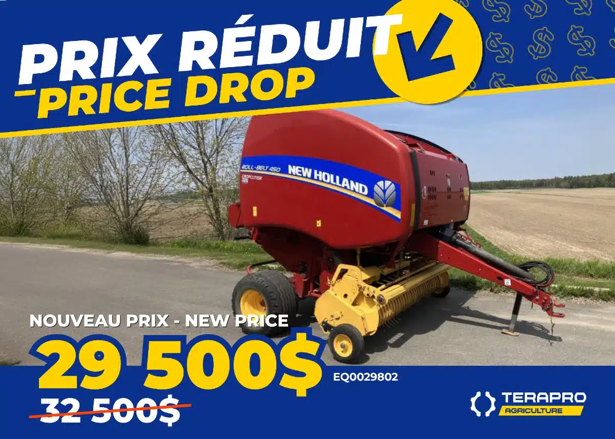 Gallery image 1 for 2017 New Holland ROLL-BELT 450 Round Baler