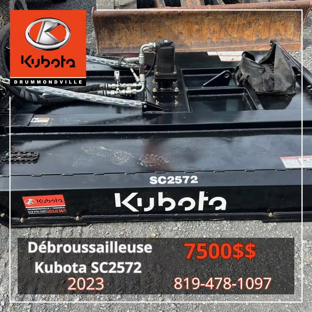 Gallery image 1 for Used 2023 Kubota SC2572 Attachment