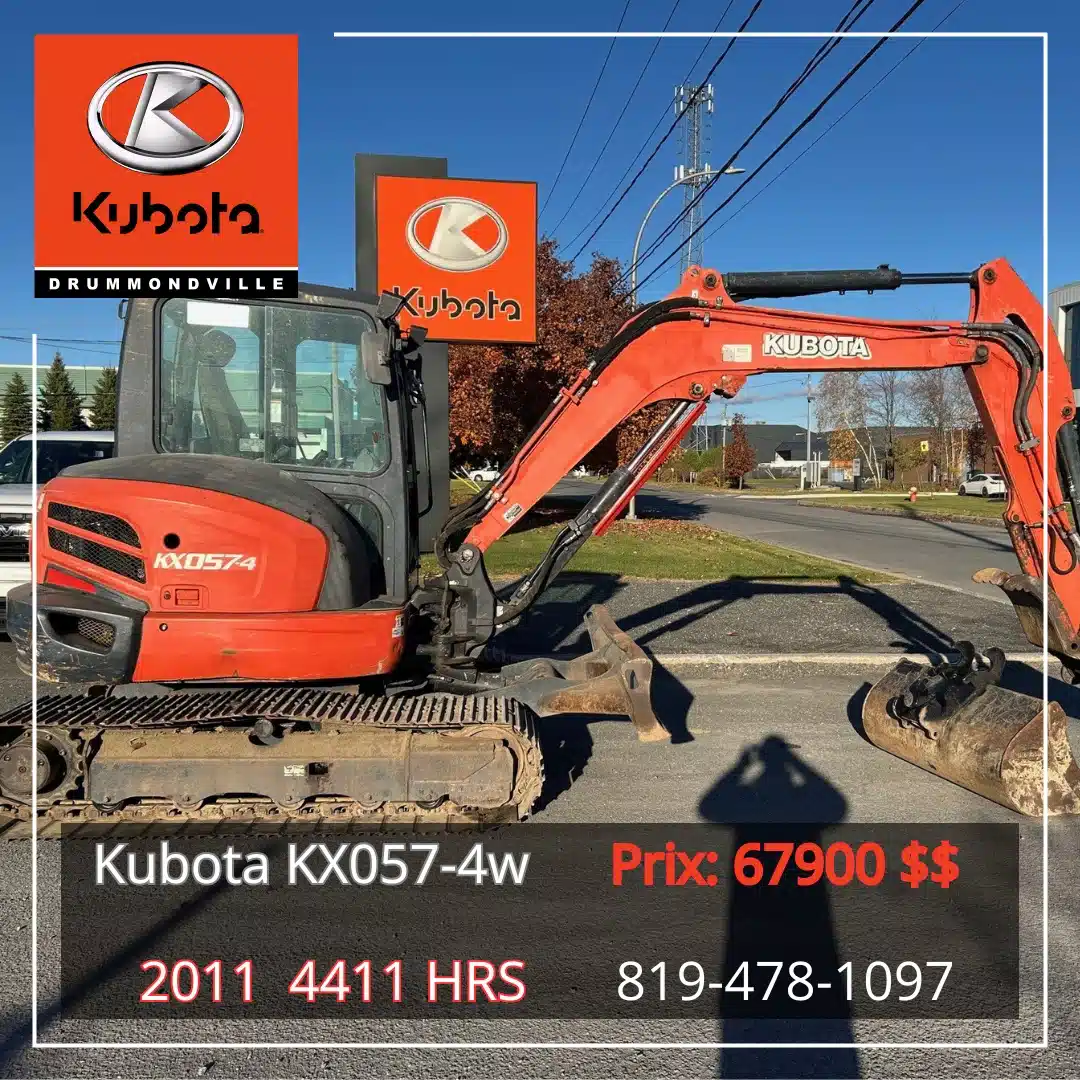 Gallery image 1 for Used 2011 Kubota KX057-4 Excavator