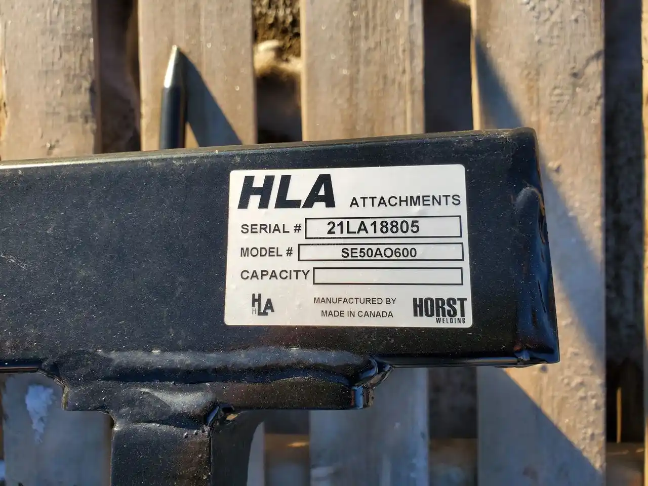 Gallery image 2 for New 2021 HLA SE50A0600 Bale Spear