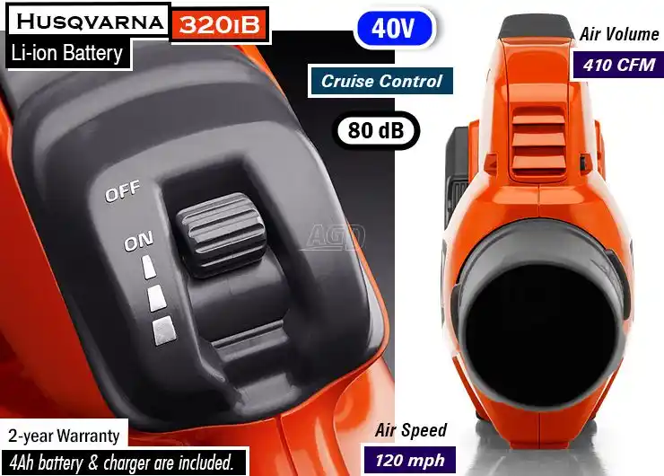 Gallery image 2 for New 2017 Husqvarna 320IB Leaf Blower