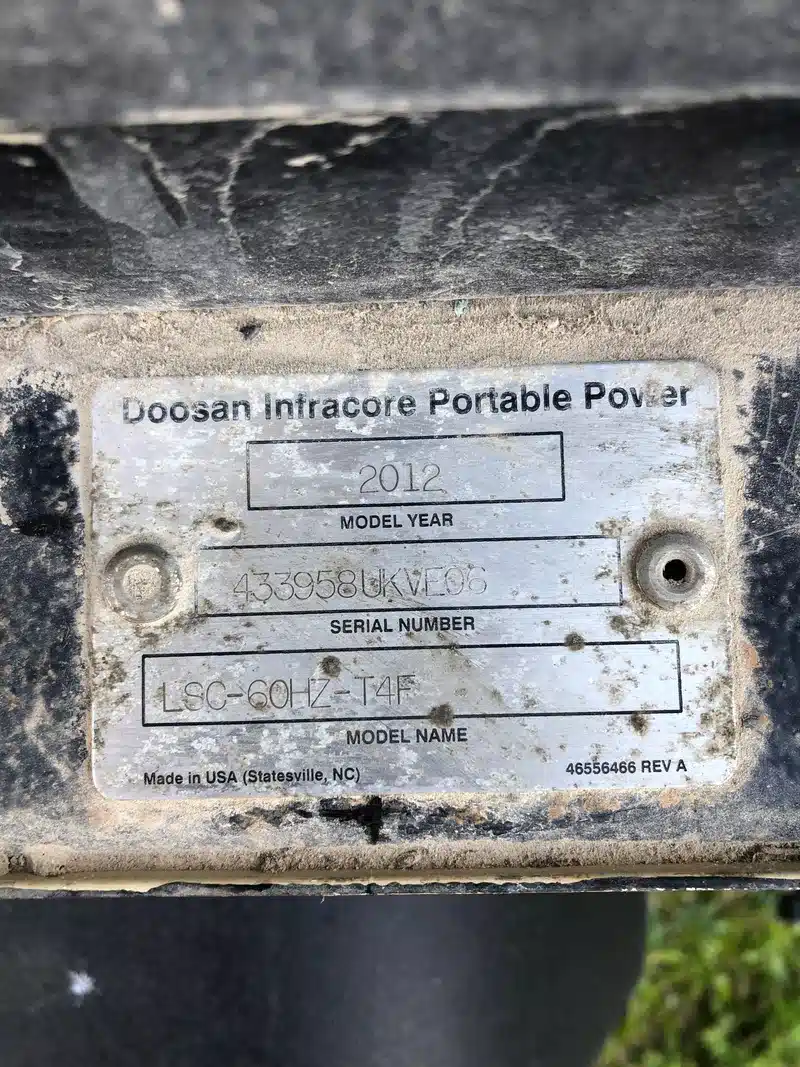 Gallery image 1 for Used 2012 Doosan LSC-60HZ-T4F Light Tower