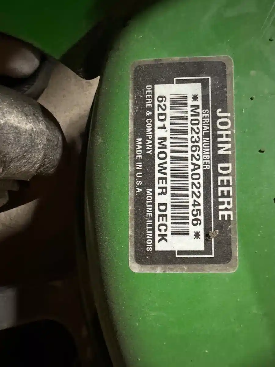 Gallery image 2 for Used 2011 John Deere 62D Mower Deck