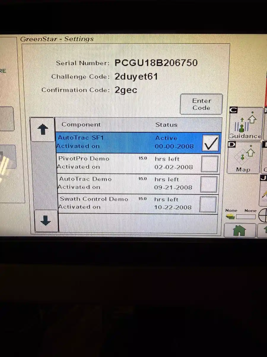 Gallery image 2 for 2010 John Deere GREENSTAR 2 1800 Guidance System