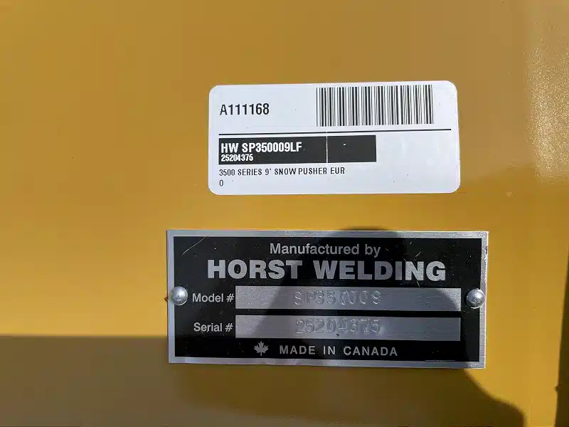 Gallery image 2 for New 2025 Horst Welding SP350009LF Snow Plow