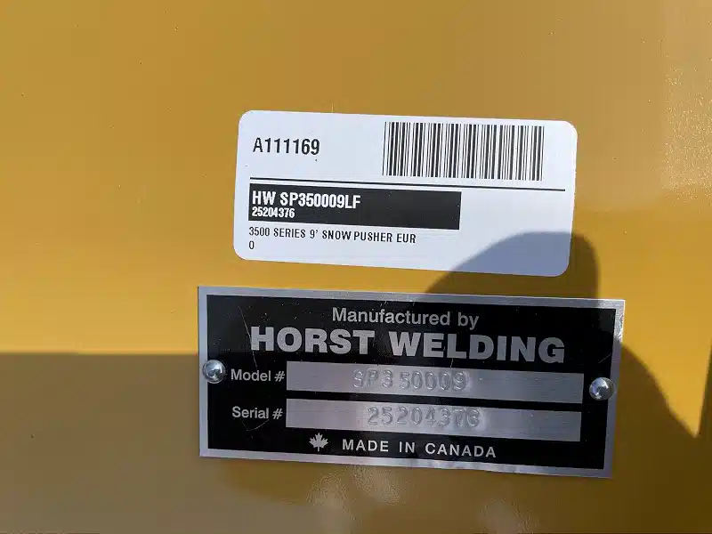 Gallery image 2 for New 2025 Horst Welding SP350009LF Snow Plow