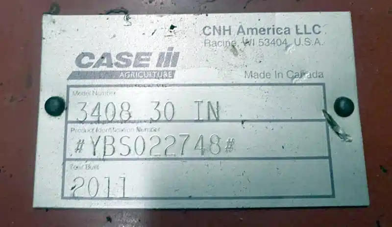 Gallery image 2 for Used 2011 Case IH 3408 Header - Row Crop