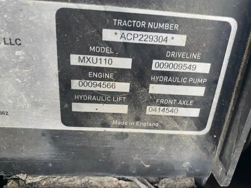 Gallery image 2 for Used 2004 Case IH MXU110 Tractor