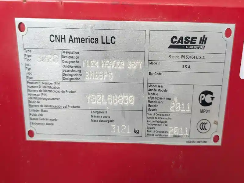 Gallery image 2 for 2011 Case IH 3020 Header - Flex