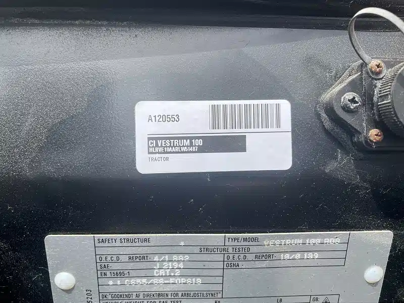Gallery image 2 for 2024 Case IH VESTRUM 100 Tractor