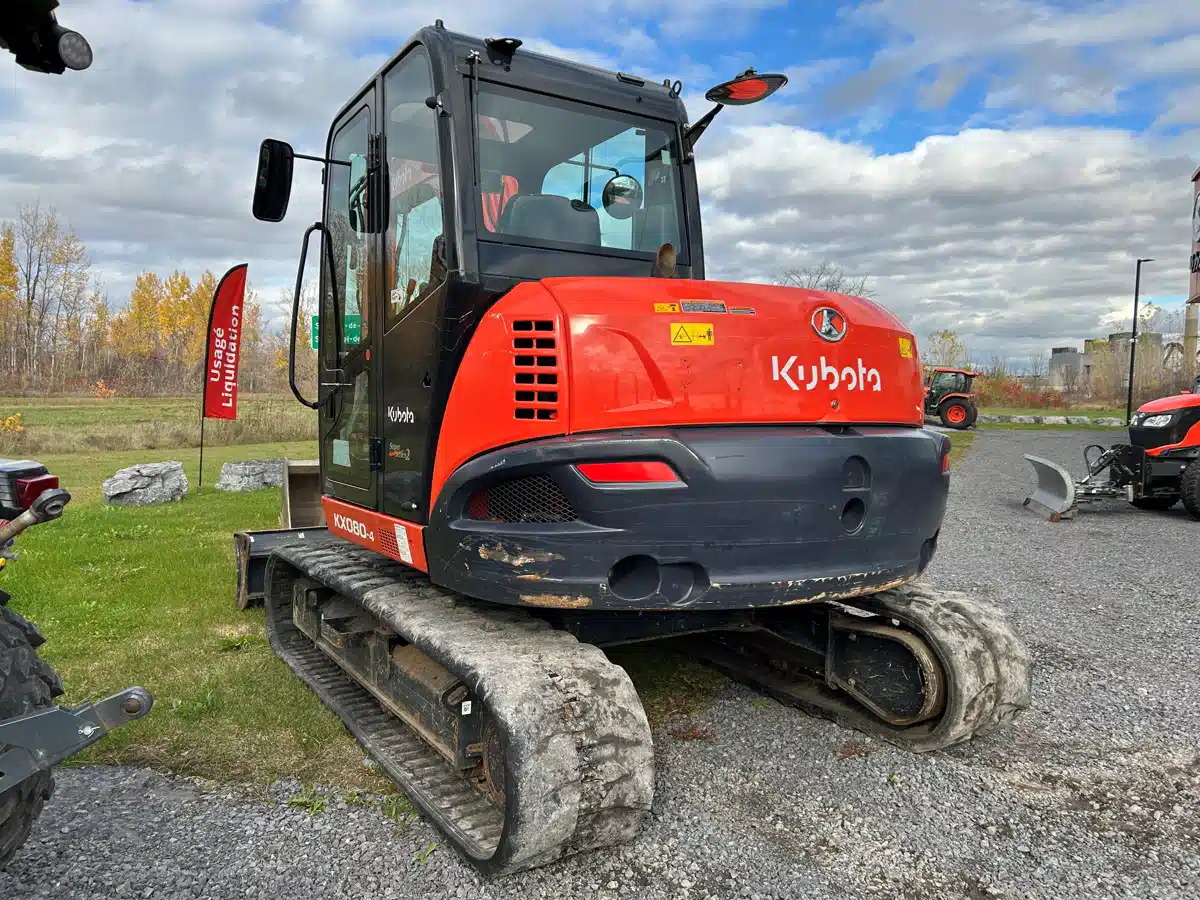 Gallery image 2 for Used 2023 Kubota KX080-4S2GA Excavator