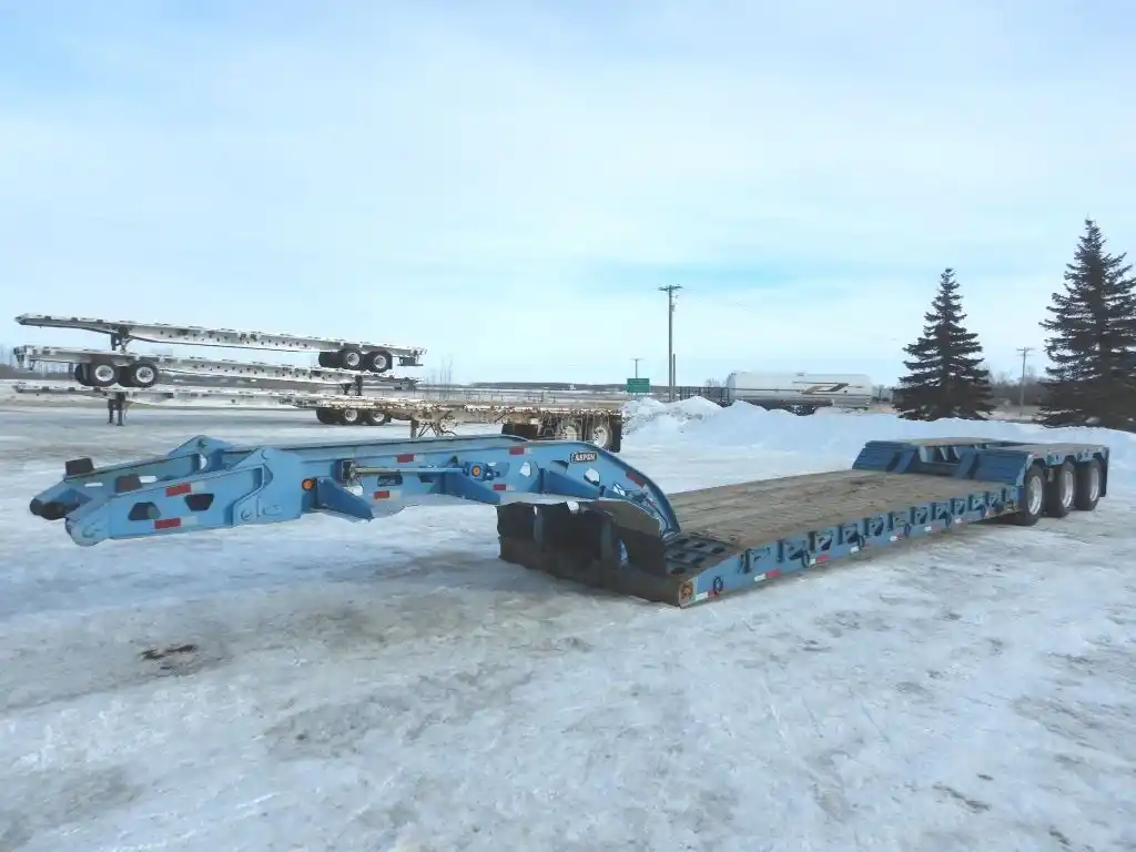 Gallery image 1 for Used 2000 Aspen 60ton Tridem RGN Trailer - Double Drop
