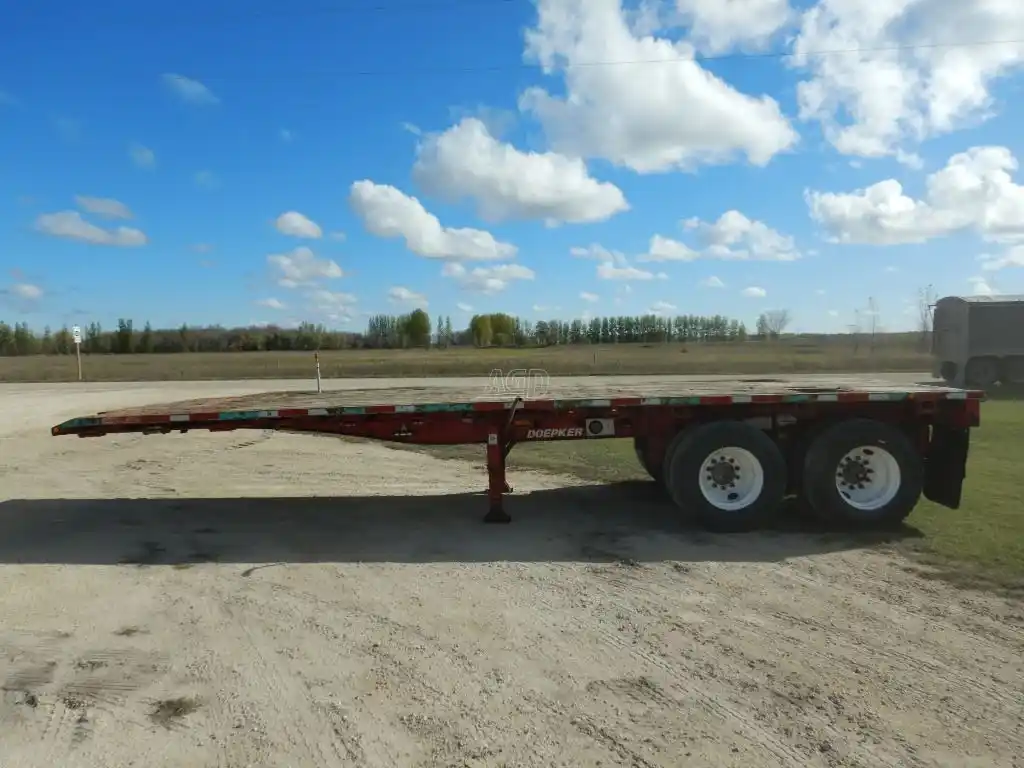 Gallery image 2 for Used 2003 Doepker 28FT Tandem Pup Trailer - Flat Deck