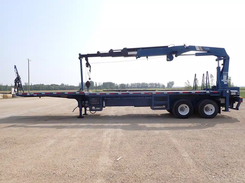 Gallery image 2 for Used 2007 Kalyn 40FT Flatdeck Crane Trailer Crane