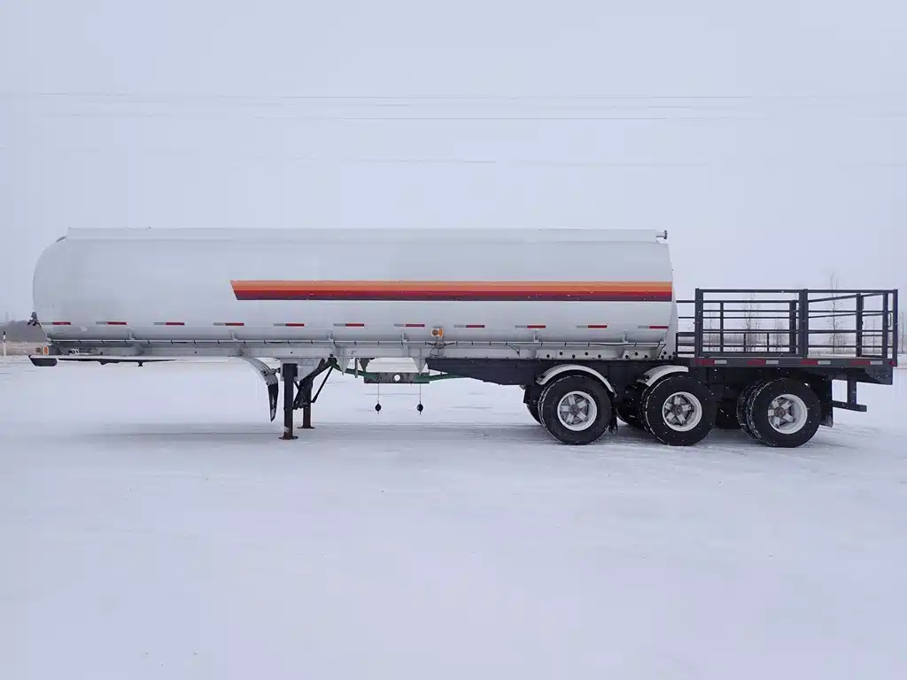 1991 Westank Tandem Aluminum Tank Deck Trailer - Tanker