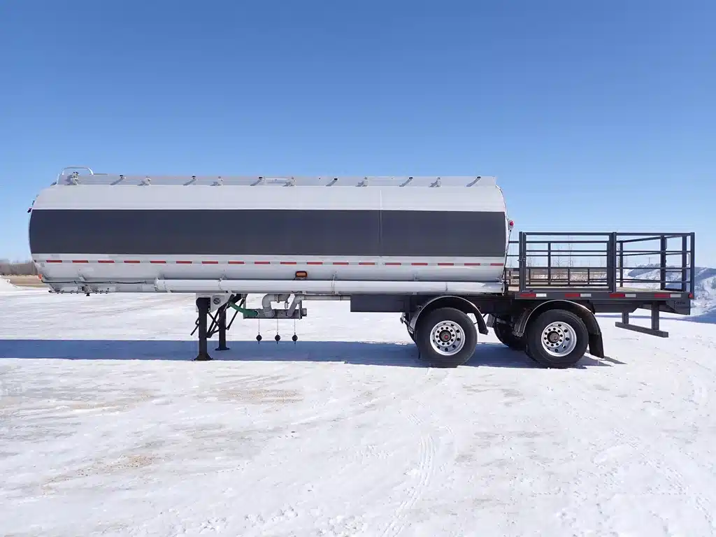 1992 Westank Tandem Aluminum Tank Deck Trailer - Tanker