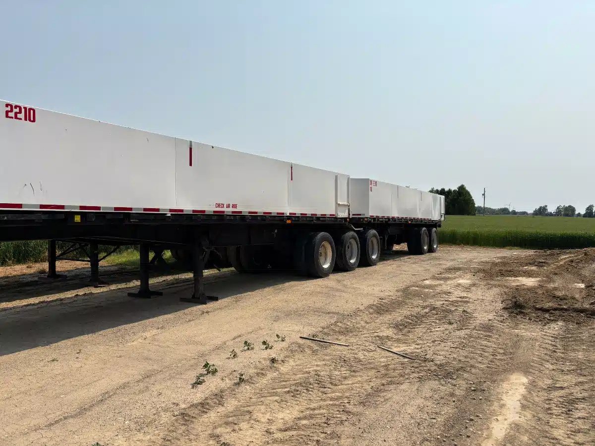 Gallery image 1 for Used RJ Equipment 60' Tomato Tubs on Trailers *2 sets Trailer