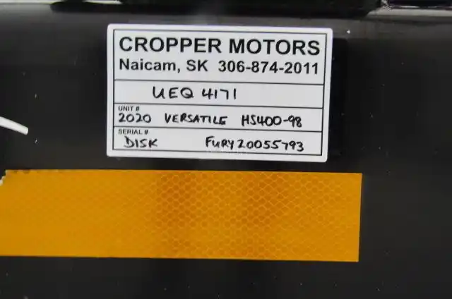 Gallery image 2 for Used 2020 Versatile FURY HS.400 Disc