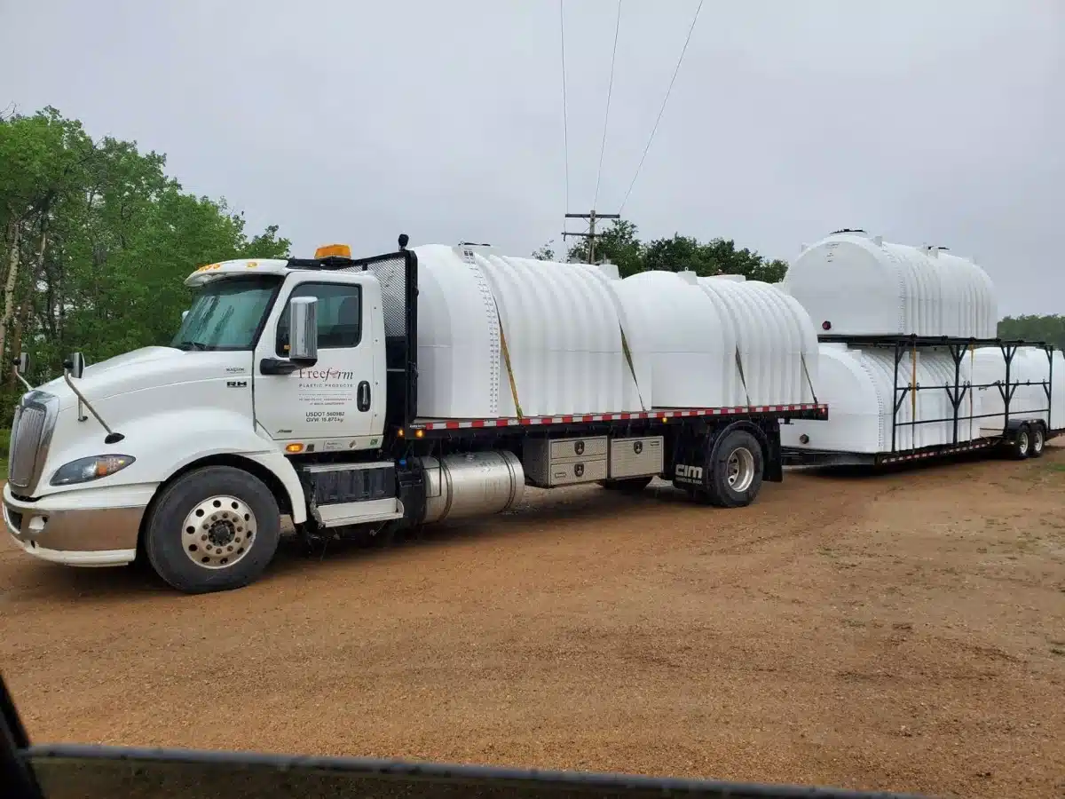 Gallery image 2 for New Freeform Plastics GEN2 3,180USG Low Profile Transport Tank Tank