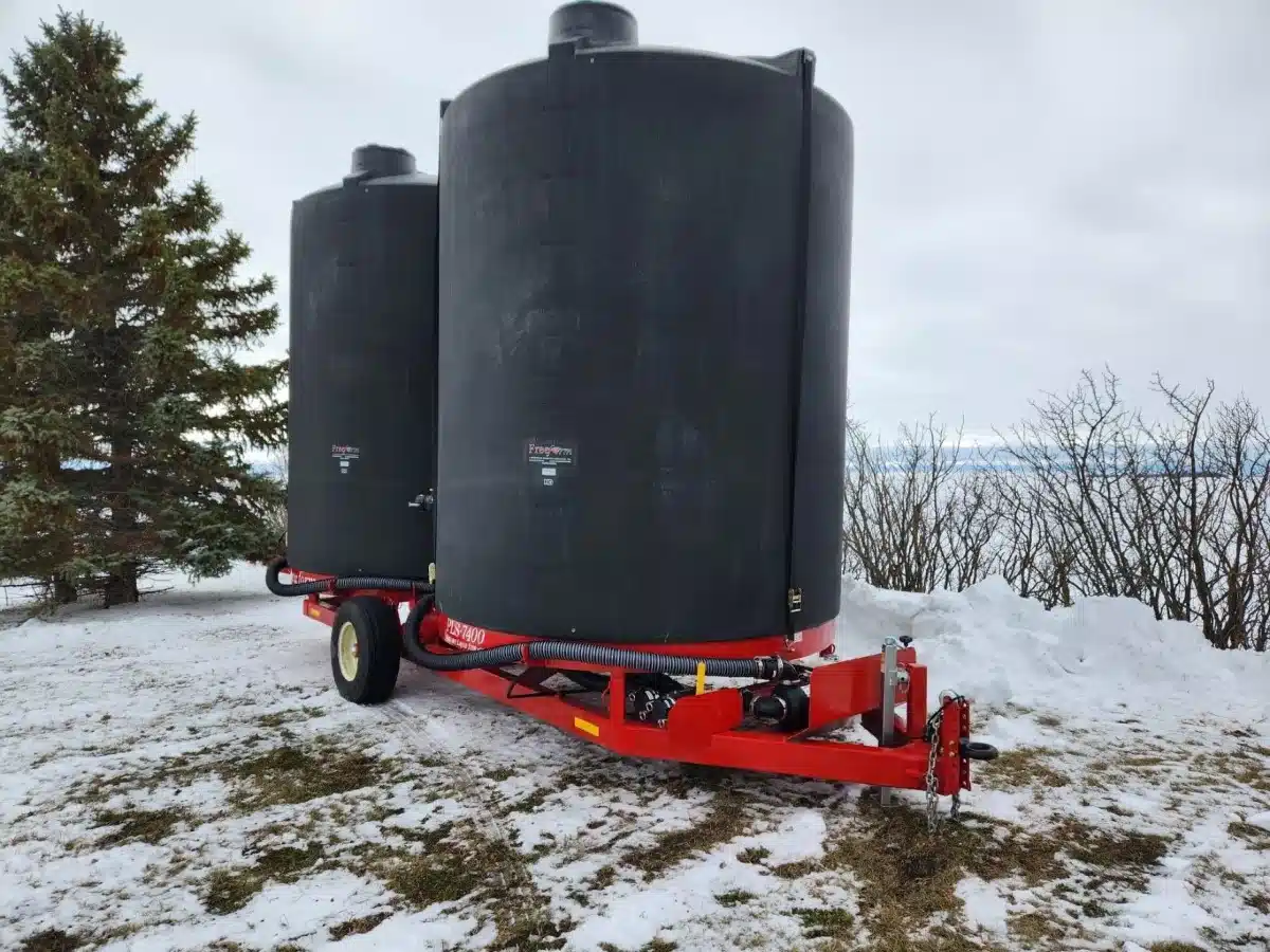 Gallery image 1 for New Freeform Plastics 8,800USG Portable Liquid Storage Trailer Tank
