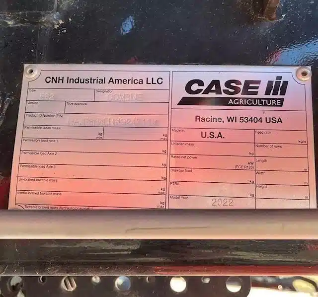 Gallery image 2 for Used 2022 Case IH 8250 Combine