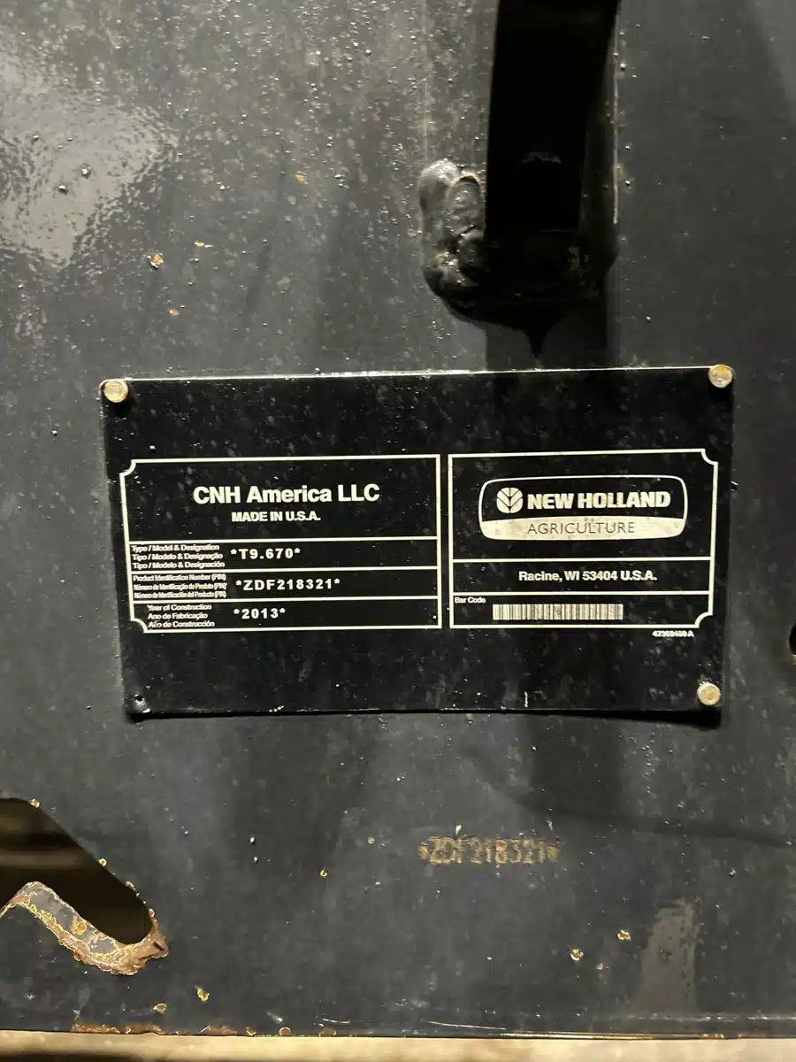 Gallery image 1 for 2013 New Holland T9.670 Tractor