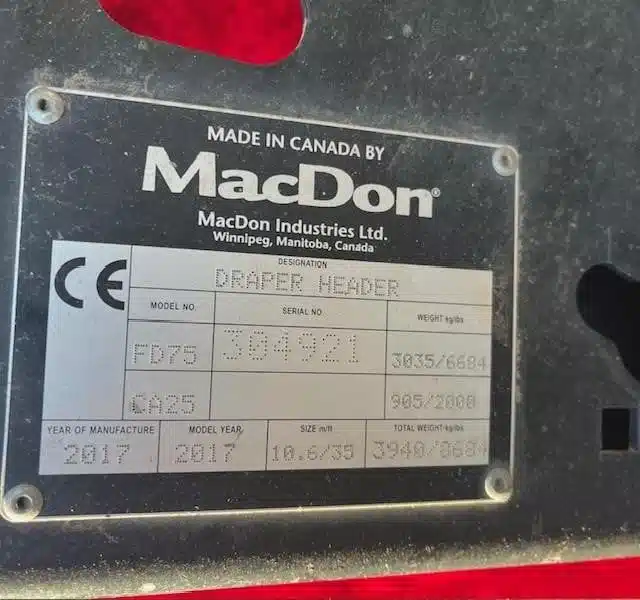 Gallery image 1 for Used 2022 MacDon FD140 Header - Flex Draper