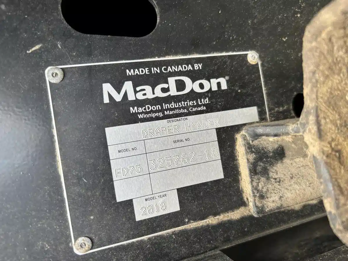 Gallery image 2 for Used 2018 MacDon FD75 Header - Flex Draper