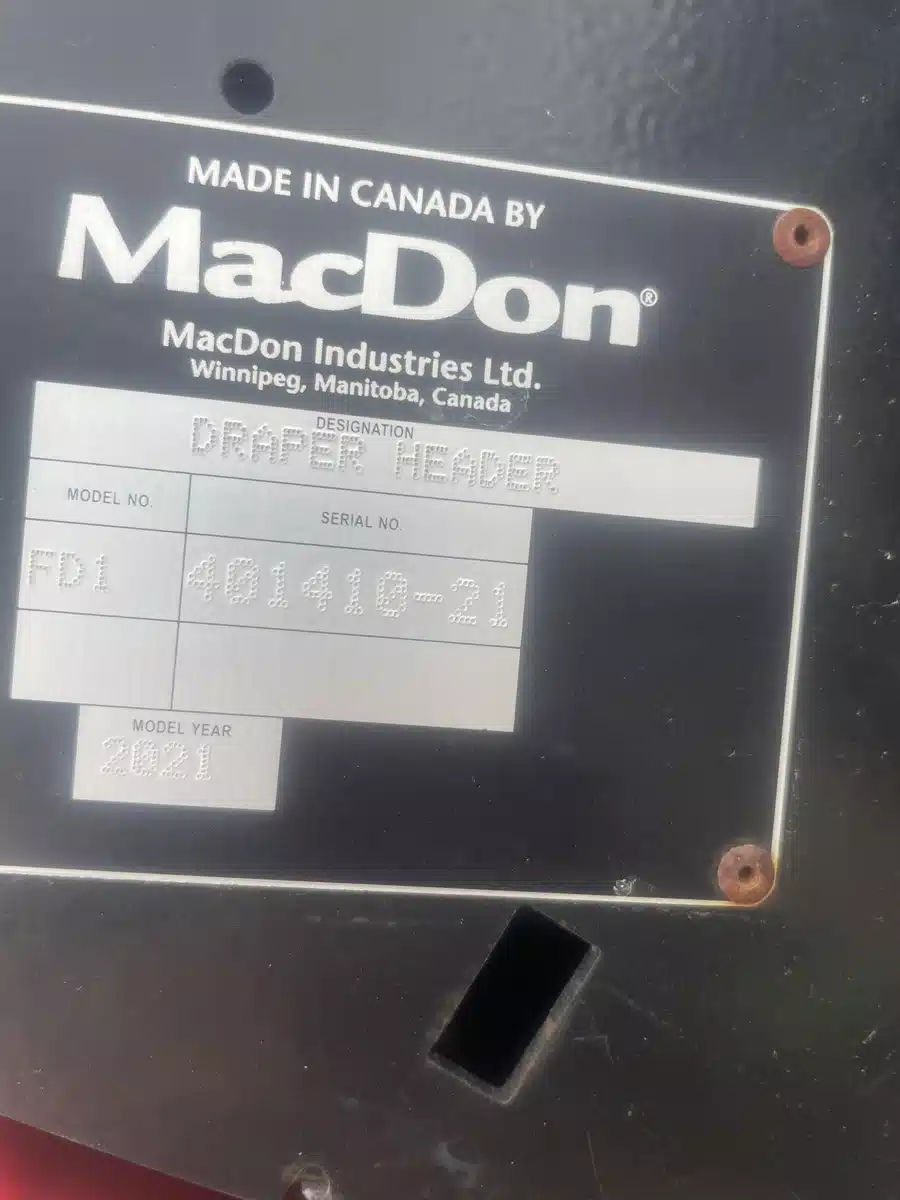 Gallery image 1 for Used 2021 MacDon FD140 Header - Flex Draper