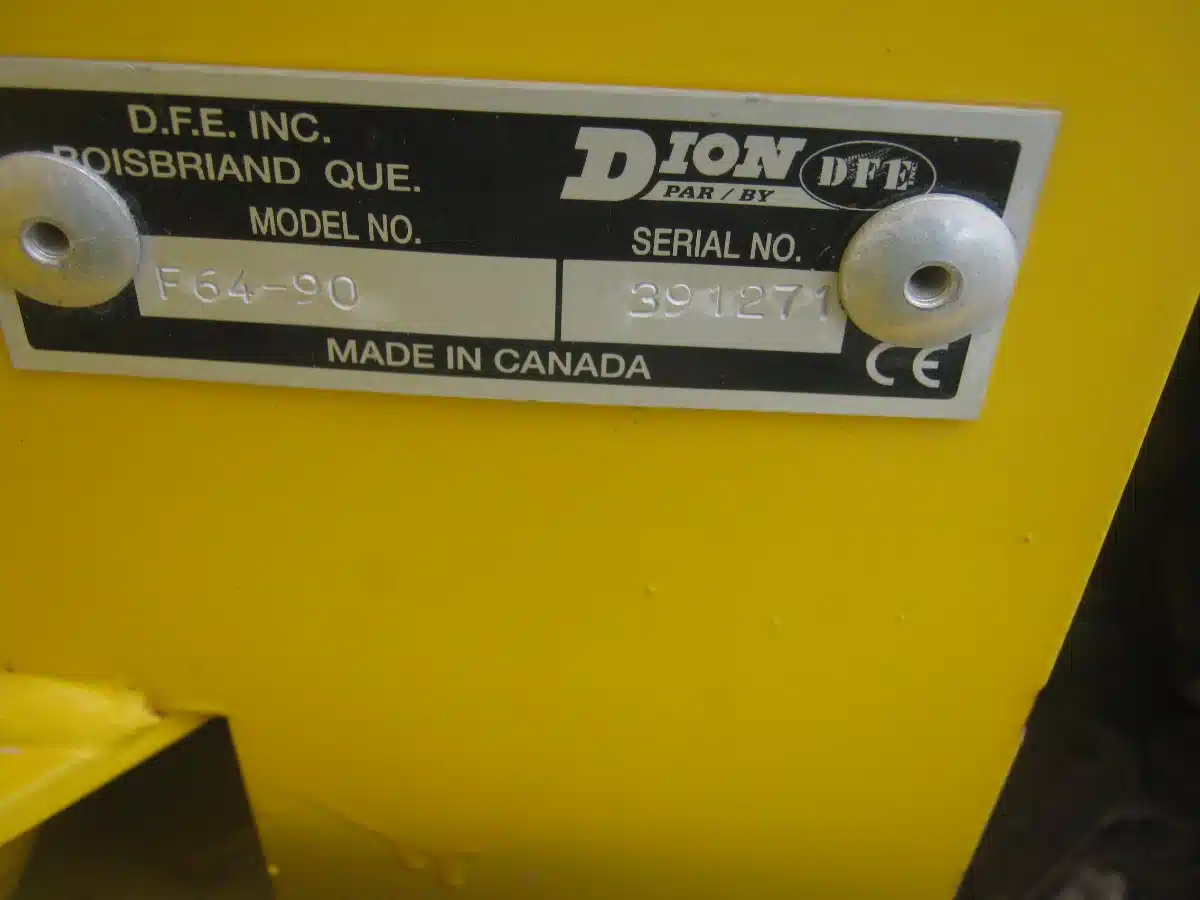 Gallery image 2 for Used Dion F64-90 Header - Rotary