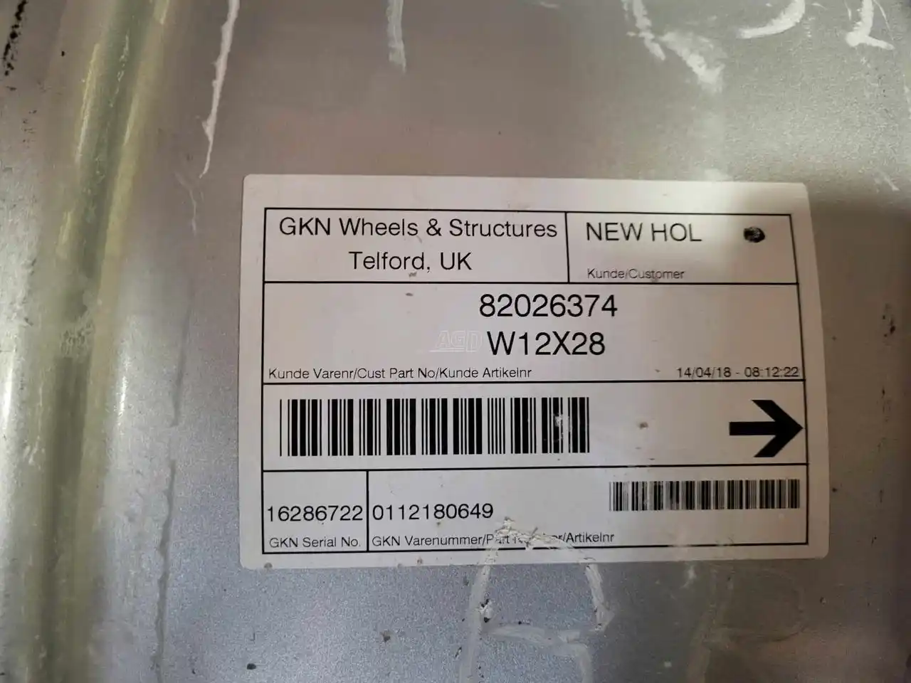 Gallery image 1 for Used Unverferth 12x28 Rims