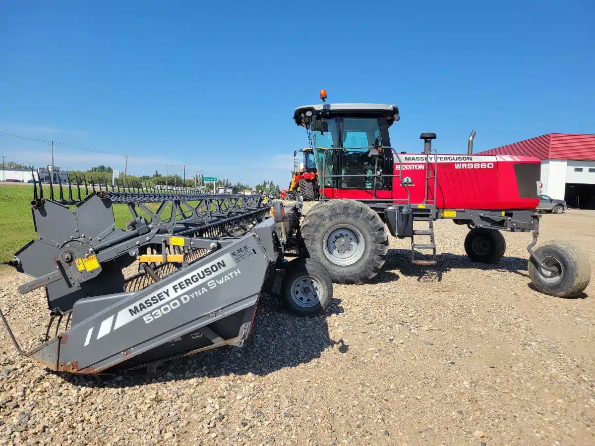 Gallery image 1 for Used 2016 Massey Ferguson WR9860 Windrower