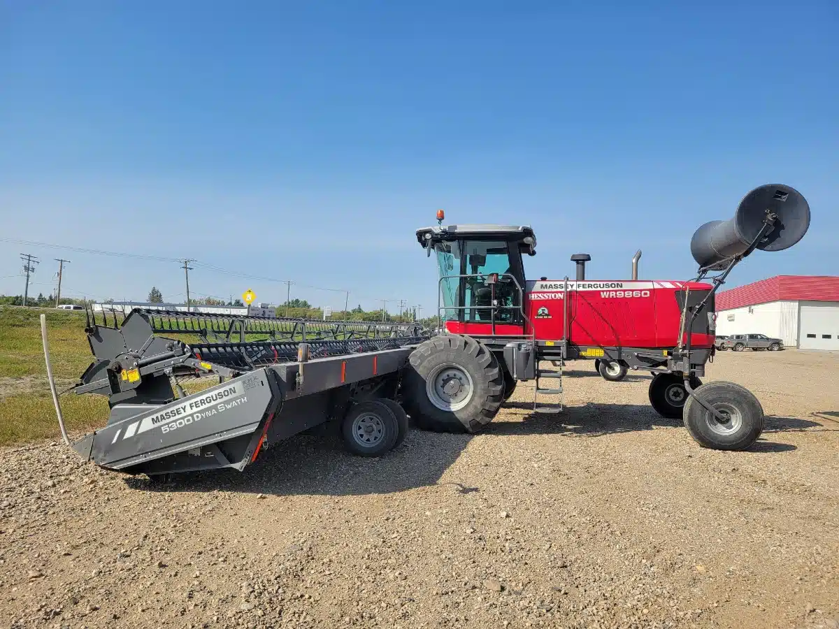 Used 2016 Massey Ferguson WR9860 Windrower