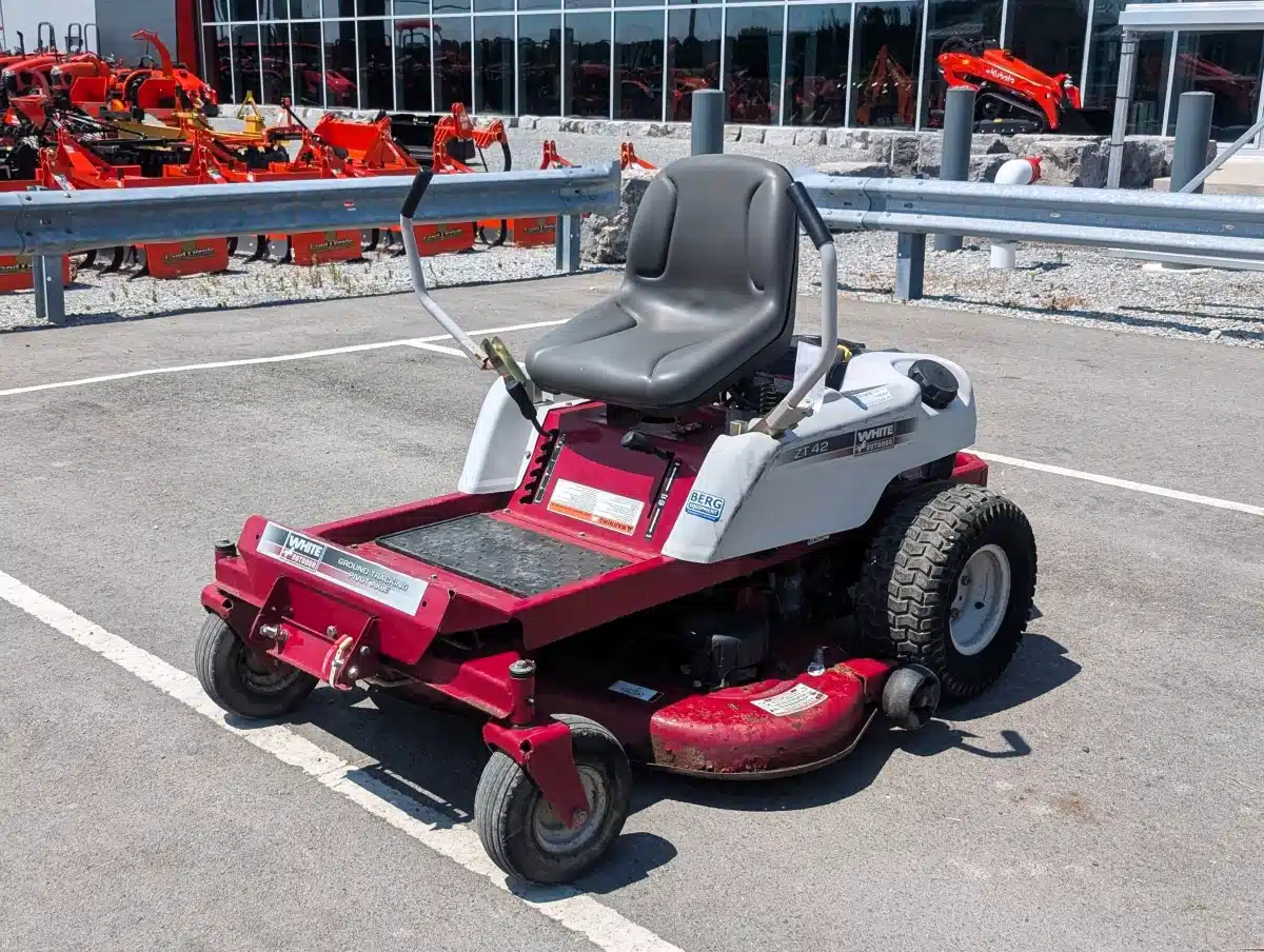 White zero turn lawn mower sale