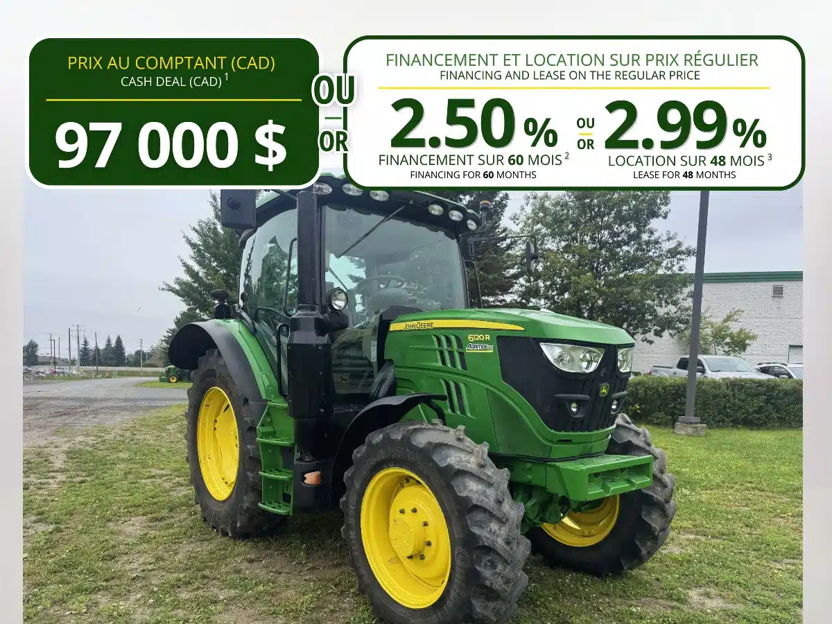 Gallery image 1 for 2019 John Deere 6120R Tractor