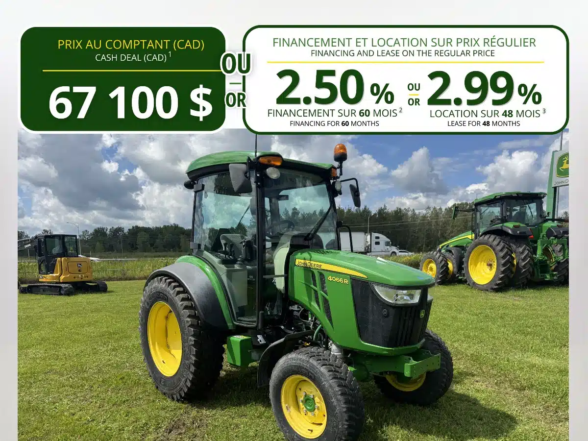Photo de la Galerie 1 pour 2022 John Deere 4066R Tracteur