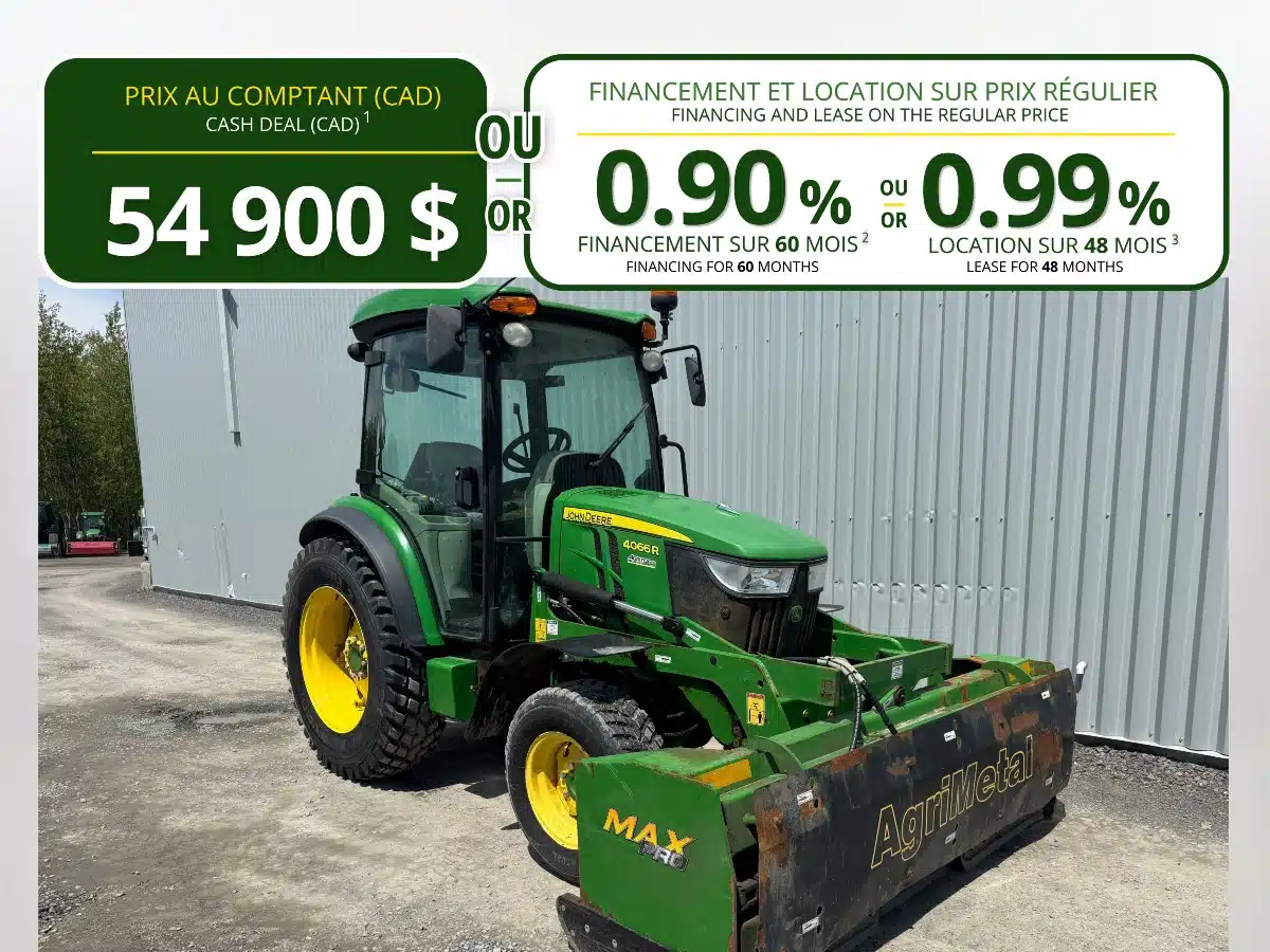 Photo de la Galerie 1 pour 2019 John Deere 4066R Tracteur