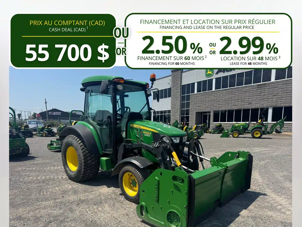 Photo de la Galerie 1 pour 2021 John Deere 4066R Tracteur