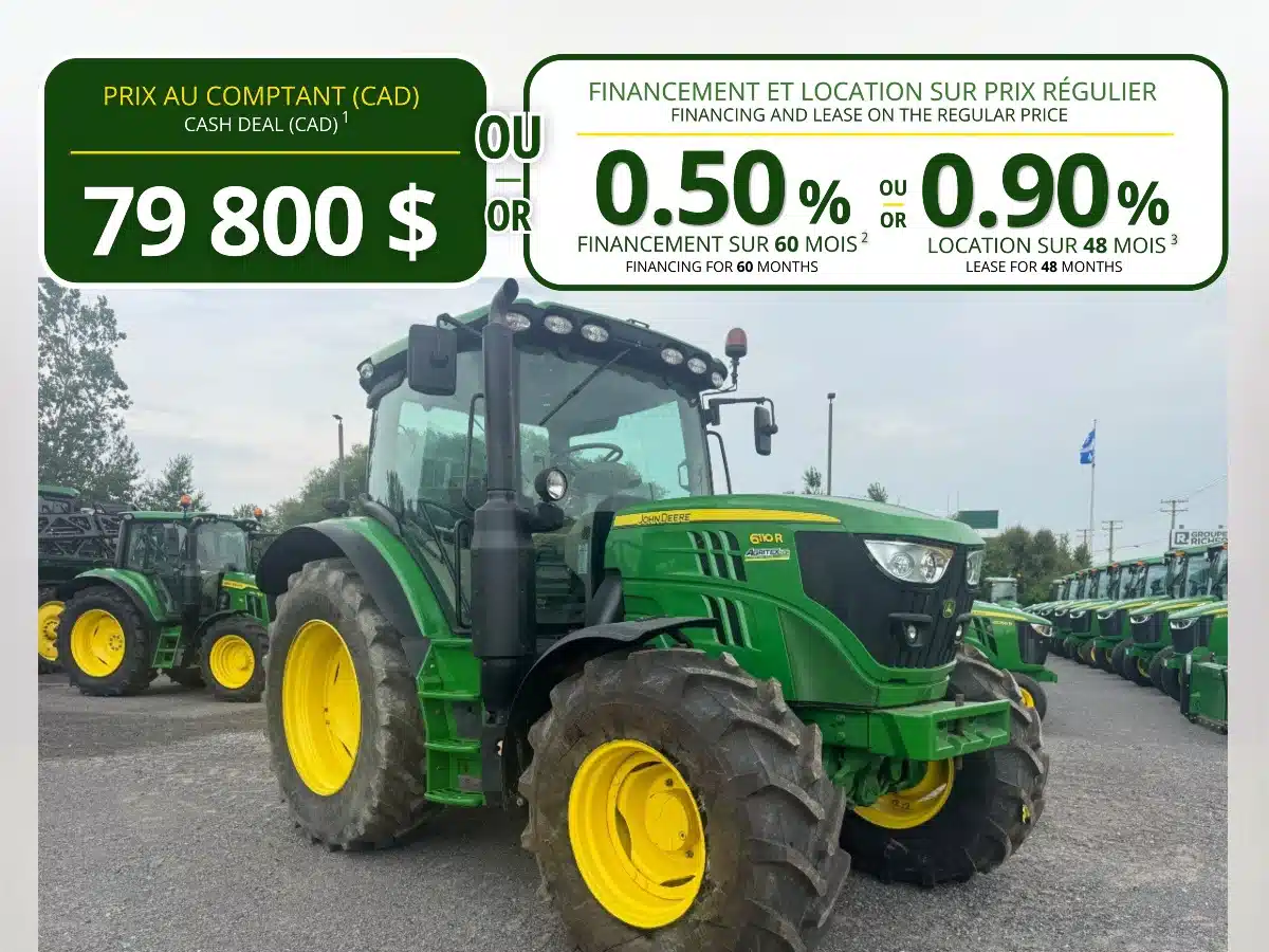 Gallery image 1 for 2018 John Deere 6110R Tractor