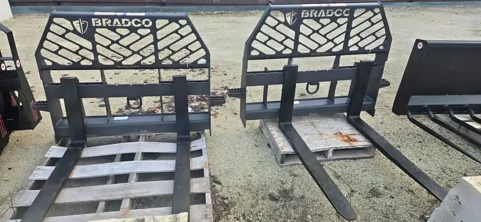 Bradco Skid Steer Pallet Forks Attachment