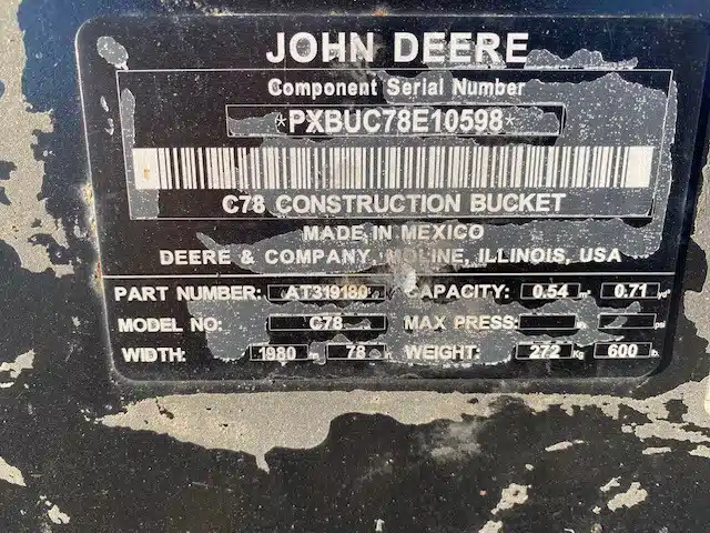 Gallery image 2 for John Deere 78" CONSTRUCTION Bucket